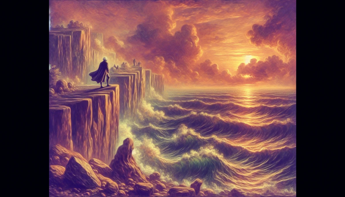 Illustration of The Aesthetic Judge during the climax of Critique of Judgement, from the scene 'Defeating Subjective Taste'