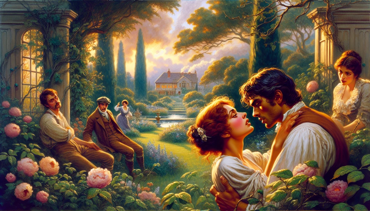 Illustration of Dick Forrest during the climax of The Little Lady of The Big House, from the scene 'Paula's Emotional Crisis'